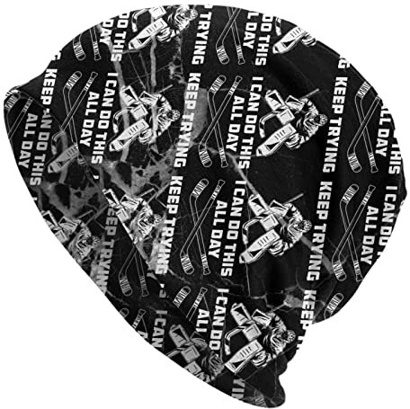 934 Wintermütze Ice Hockey Goalie Funny Keeper Skating Games Mützen Unisex Strickmützen Mehrweg Winter Mütze Für Geschenke Skating Geschenke