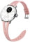 Blueshaweu Bracelet Compatible avec Wit-hings Smartwatch,Cuir Véritable Bande Compatible avec Wit-hings Scanwatch 18mm/20mm Smartwatch (20mm, Rose)