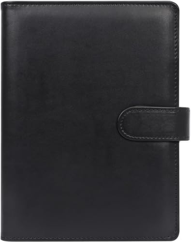 A5 Binder, A5 Ringbuch Kunstleder, PU Leder Notizbuch Binder A5, Notizbuch A5(Innenpapier Nicht Enthalten), PU Leder Loseblatt Notebook Organizer A5 für Büro Schule Und Reisearbeit
