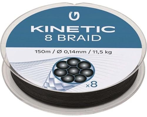 Kinetic 8 Braid 150m 0,26mm/20,6kg Black