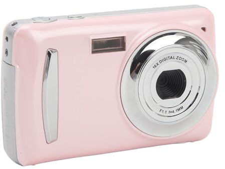 Appareil Photo 16 Mégapixels, Enregistreur Vidéo HD 1080P, Zoom Numérique 16X, Stabilisation Multi-Axes, écran D'affichage 2,4 Pouces, Appareil Photo Portable pour Photographie