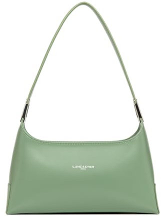 LANCASTER | Suave Ace - Sac à Main Refente de Cuir de Vachette Lisse Jade antic