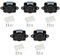 5PCS Push Button Latch Catch Drawer Replacement Keyless Door Lock Cupboard Door Motorhome Caravan Cabinet Knob Zinc Alloy Pop Up for 15-18mm Thickness Cabinet Boat Horsebox Camper Van RV Black