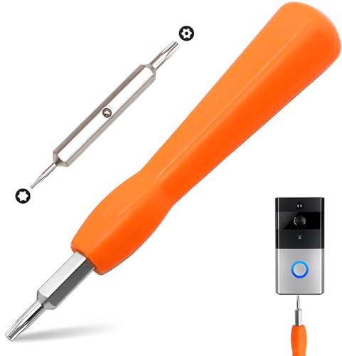 XFentech Doorbell Screwdriver Replacement with Double-Ended T6 T15 Screwdriver Bit Set for Battery Replacement, Doorbell Screwdrivers Fit for Video Doorbell, Video Doorbell 2 and Pro and Elite