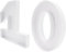 38.1cm Cardboard Number Paper Mache Shape Box to fill Candy Sweet Charcuterie Cupcake Birthday Anniversary Decoration Treat (Number 10)