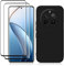 MaEiol 2 Pcs Protector HD para Realme 12 Pro 5G / Realme 12 Pro Plus 5G de Pantalla Vidrio Templado + Funda, Suave Silicona Caso Carcasa Protectora Anti-Choque Anti-arañazos, Negro
