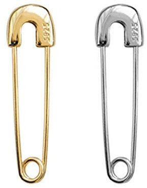 Exquisite Sicherheitsnadel Ohrringe Ohrhörer Punk Gestein Silber Einfache Punk Kleine Pin Bolzen Ohrringe Schmuckgeschenke