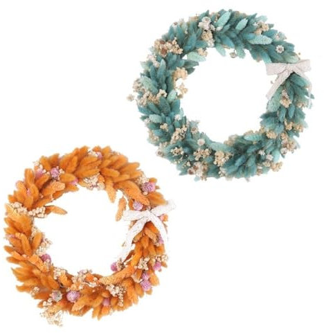 Frühlingskränze für Haustür, künstlicher Blumenkranz für alle Jahreszeiten, dekorativer Türkranz, lebendige Farben für Zuhause, Bauernhaus, Hochzeit, Party und Feiertage, Orange