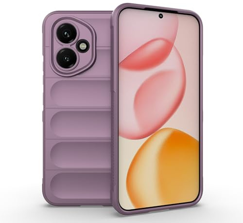 ESHUYI Liquid Silicone Hülle für Honor 400 5G mit Antibakteriellem Schutz und Kratzfestes weichem Mikrofaserfutter, Rundumschutz Stoßfeste Handyhülle Case, Helles Lila