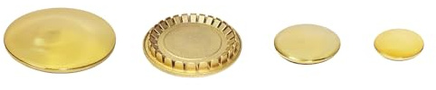 Franza Kit 4 spartifiamma in ottone lucido per Fratelli Onofri cucina piano cottura Made in Italy - OT12