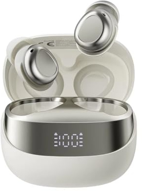 MEIION sorupods v2 Schlaf-ohrhörer Bluetooth 5.4 Kopfhörer, Kabellos In-Ear mit HiFi-Sound, 47 Std Spielzeit, IPX7 wasserdicht, LED-Anzeige