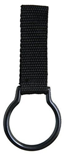 HWC POLICE NYLON FLASHLIGHT MAGLITE MAGLIGHT RING HOLDER FOR DUTY BELT, SLIDE-ON STYLE