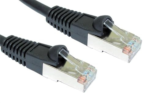 CablesDirect B5ST-303K 3m Cat5e F/UTP (FTP) Black Network Cable - Network Cables (3 m, Cat5e, F/UTP (FTP), RJ-45, RJ-45, Black)
