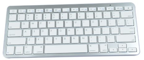 TASTIERA BLUETOOTH UNIVESALE AD ISOLA WHITE-MELA