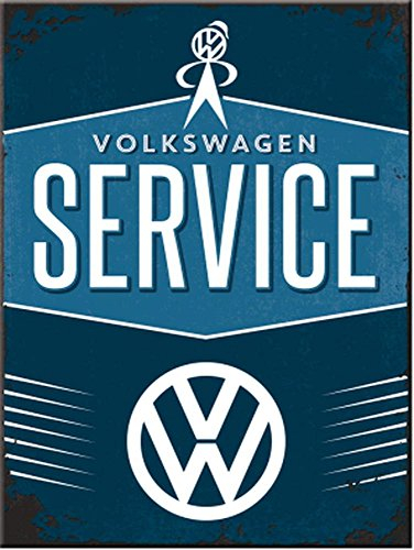 Nostalgic-Art Magnet, Kraftmagnet mit Metalloberffläche, VW Service