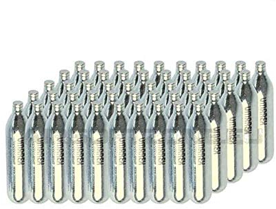 Lote de bombonas de CO2 para airsoft (12 gr, 50 unidades).
