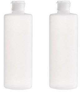 2 PCS Transparent Rechargeable Vide En Plastique Cosmétique Squeezable Flacon Bouteilles Pot Pot avec Flip Cap Toner Lotion Gel Douche Shampooing Conteneur De Stockage (400ml)