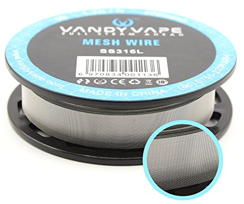 SS316L VandyVape Wire Wickeldraht Draht RBA RDA RDTA RTA Verdampfer, Atomizer, Vandy Vape Edelstahl (MESH - 200mesh)