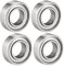 Sourcingmap a18060900ux0408 Kugellager, 8 mm x 16 mm x 5 mm, Stahl, 4 Stück