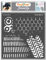 CrafTreat Reusable Pattern Stencils, Distressed Pattern II (15 cm x 15 cm),Pattern Stencils for Painting on Wood, Canvas, Paper, Fabric, Floor, Wall and Tiles, DIY Art and Craft Stencils