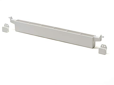 Foppapedretti Vaschetta Porta Mollette Gulliver con Due Ganci, Bianco