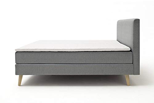 Meise Möbel - Boxspringbett Greta - Taupe, 160x200 cm, 7-ZonenTonnentaschenfederkern 350 H2-3