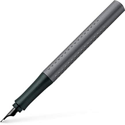 Faber-Castell 140945 - Füller Grip Edition, Federbreite B, anthrazit, 1 Stück