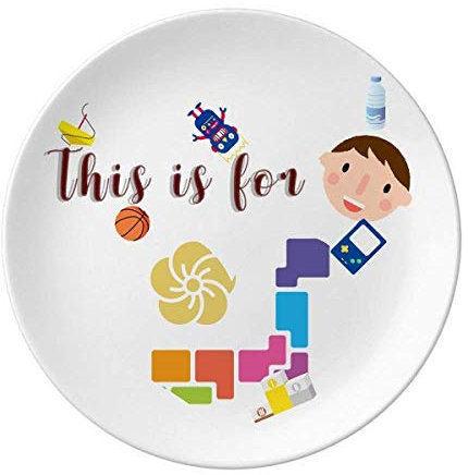 Japan National Games Tokyo Porzellanteller Dinner Round Dish Boy Man