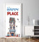 MyMaxxi - Tür bekleben mit Türtapete Türposter Türfolie Selbstklebend 90x200 Happy Place - Tür verschönern mit Türfolie - Türaufkleber Mädchen und Junge