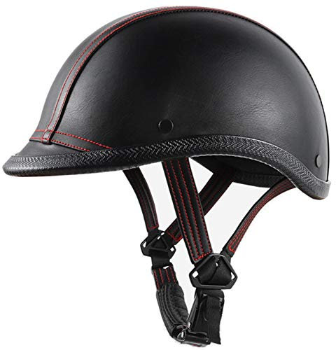 Casco Moto,Scodella Casco,Casco Moto Jet Scodella,DOT Casco A Scodella Omologato Adatto Scooter Per Bicicletta Per Auto Elettriche B,One size 56-60cm