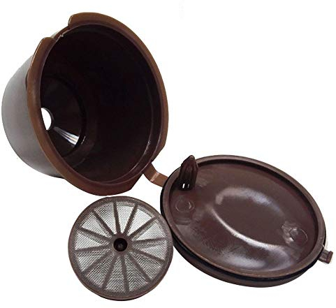 Capsule Filtre de Café Réutilisables, Capsules Rechargeables à Cafe Compatibles avec les Machines Nescafe Dolce Gusto (Noir)