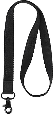 FORZEN Cordon tour de cou cool pour homme et femme, cordons pour clés, portefeuille et badge d'identité, noir, L50
