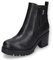 Dockers by Gerli Damen Combat Boots, Frauen Stiefeletten,Stiefel,Bootee,Booties,halbstiefel,Kurzstiefel,schwarz/dunkelgrau,40 EU