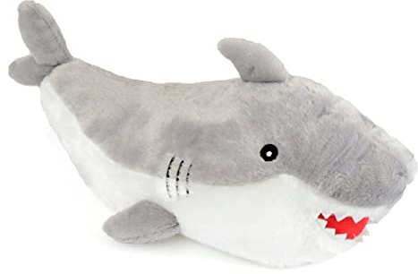 Follow That Dream 750ml Hot Water Bottle with Large 3D Plush Novelty Cover - Shark or Dinosaur (Shark), Multicoloured
