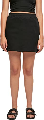 Urban Classics Damen Organic Terry Mini Rok voor dames Rock, Schwarz, L EU