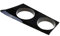 Riloer Couvercle de Porte-gobelet Compatible avec BMW série 1 116 116i 118 118i, Conduite à Gauche, ABS Décoration de Console Avant de Voiture, Noir Brillant
