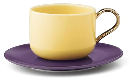 Kate Spade New York Make It Pop Cup & Saucer Set, 1.30, Yellow