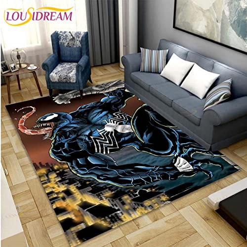 YZGAH Venom 3D-Teppich Für Den Innenbereich, Badezimmer, Eingang, Fußmatte, Saugfähig, rutschfest, Küchenteppich, Zuhause, Dekorativ, G8199, 120 X 180 cm