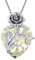 OCJ April Birthstone Necklace with Created Diamonds Sterling Silver Rose Flower Pendant Necklace Jewellery Birthday Christmas Valentines Gifts for Women Girls Her Wife