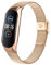 AK Armband Kompatibel mit Xiaomi Mi Band 6 Armband/Xiaomi Mi Band 5 Armband, Verstellbare Edelstahl Metall Ersatzarmband für Xiaomi Mi Band 5/Mi Band 6