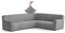 Paulato - Sofabezug Ecksofa-Husse aus einfarbiger Mikrofaser, kratzfestes und maschinenwaschbares Gewebe, WavyTech-Technologie, Made in Italy - Esche