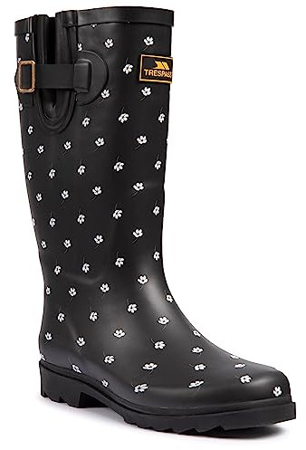 Trespass Womens Samira High Rise Printed Outdoor Wellies - Camellia - 4 UK
