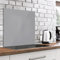 murando Glass Splashback for Kitchen 80x80 cm / 32x32 Backsplash Cooker Protector Tempered Glass Decorative Wall Art Panel Heat Resistant Graphic Grey Gray f-A-10145-aq-a