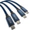 qBLOC 240w USB C to USB C Charger Cable 2x3m Twin Pack 9ft USB C Braided Cable for Super Fast USB C to USB C Charging Cable for iPhone 15/15 Plus/15 Pro/15 Pro Max, iPad Pro/Air/Mini, MacBook Pro