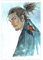 SORECI Japanischer Schwertkämpfer der Edo-Zeit Miyamoto Musashi Leinwand-Poster, Wandkunst, Dekordruck, Bild Gemälde für Wohnzimmer, Schlafzimmer, Dekoration, ungerahmt, 30 x 45 cm