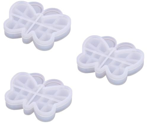 EXCEART 3 Sets Box Einzigartige Schmetterlingsform Epoxidharz Aufbewahrungsbox Silikon Bastelform Für Harzschmuck