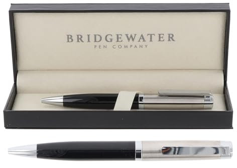 Bridgewater Pen Company Executive Ball Point Pen Collection, Boxed & Sleeved (Salisbury, Black)