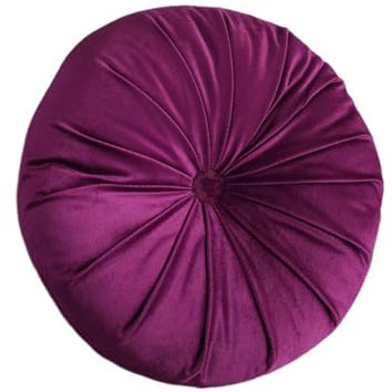 DOTBUY-SHOP Rotondo Cuscini Sedie Cucina Cuscini Coprisedia, Cuscino Velluto Sedia Cucina Cuscini Sedia per Ufficio Giardino Patio Pranzo Soggiorno (35X35cm,Viola)