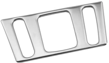 Autoinnenraum Zubehör Auto Mittelkonsole Notlicht Schalter Abdeckung Air Vent Outlet Trim Aufkleber Für Nissan Für Qashqai Für J11 2014-2019 Aufkleber Auto Dekoration Innenraum ( Größe : A Silver )