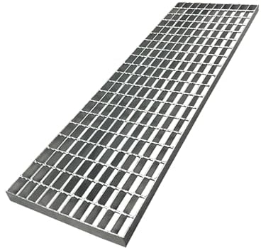 NATOTELA Rejilla de 1000 x 300 x 30 mm, galvanizada, B125, rejilla estándar de construcción, rejilla de acero galvanizado en caliente para canalones de drenaje y calzadas, garaje, escaleras de